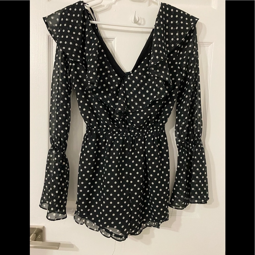 Polka dot romper